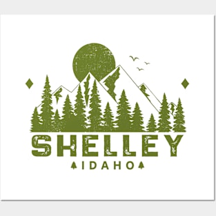 Shelley Idaho Mountain Souvenir Posters and Art